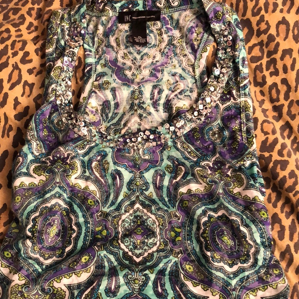 INC Concepts International racer back w/bling